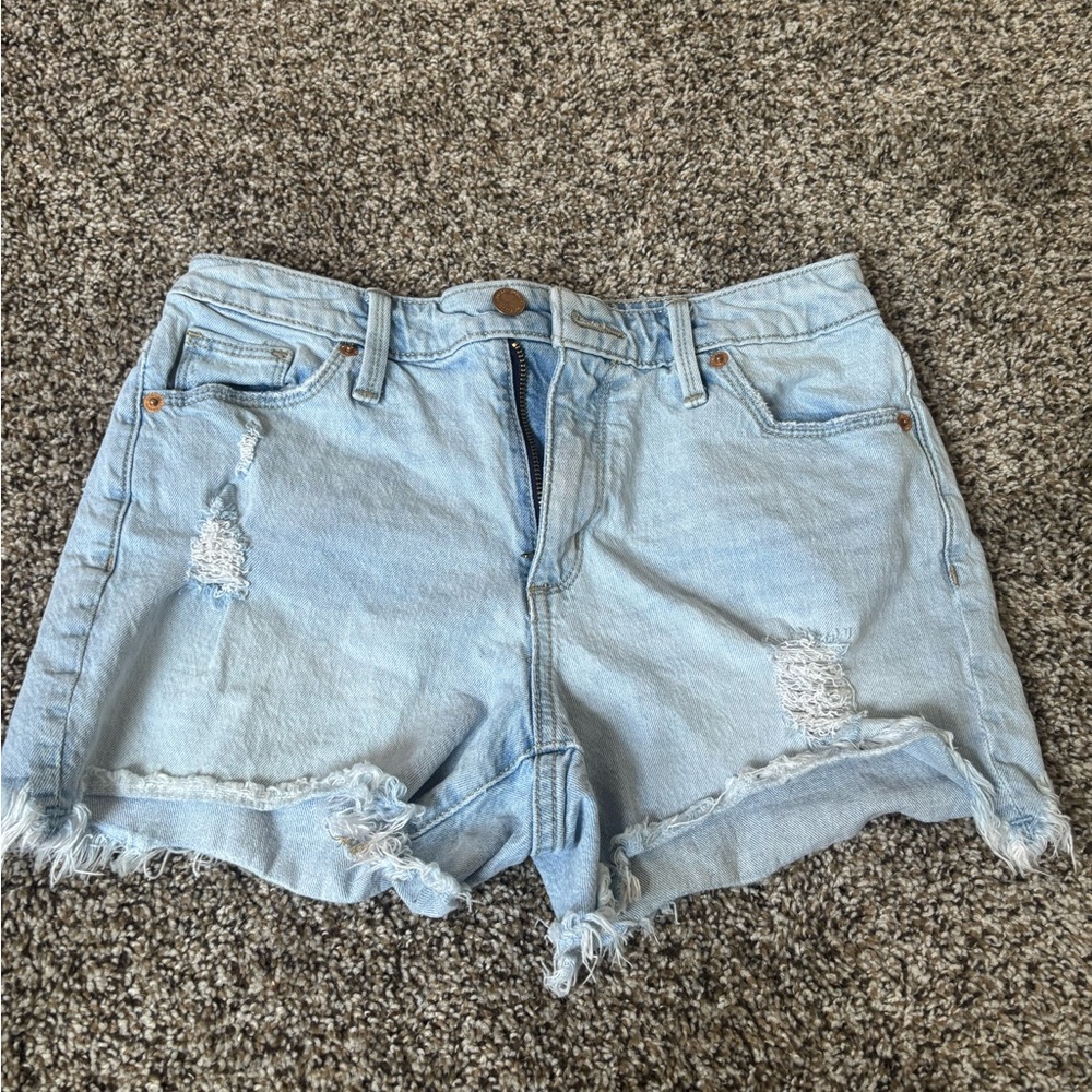 Universal Thread Light Blue Frayed Jean Shorts